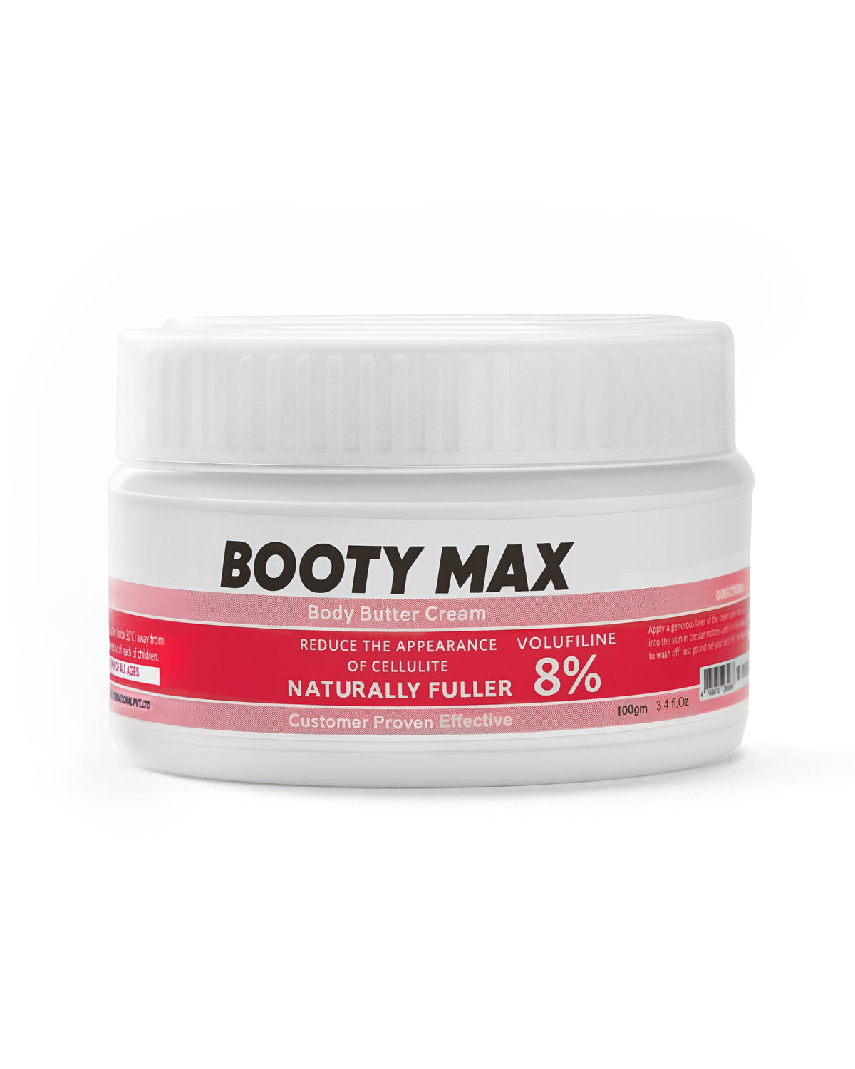 Booty Max® – Lift, Plump & Firm Buttock Cream with Volufiline 8%